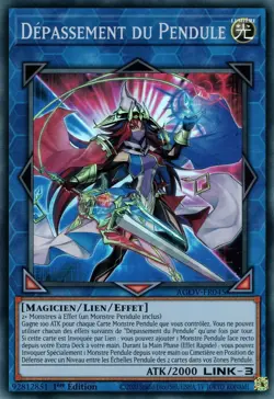 Yu Gi Oh ! Depassement du Pendule ( AGOV-FR045 ) Super Rare en Francais - Image 1
