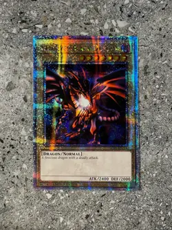 YugiOh Red-Eyes Black Dragon LC01-EN006 Quarter Century Secret Rare Limited Ed - Image 1