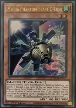 YuGiOh Mecha Phantom Beast O-Lion Ultra Rare 1st Edition BLAR-EN072 NM - Image 1