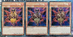 3x Der Flammende Mars DRL3-DE007 SECRET RARE 1.Auflage DEUTSCH PLAYSET Yu-Gi-Oh - Image 1