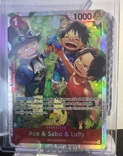 Ace & Sabo & Luffy OP13-007 SR One Piece Carrying On His Will English-Near Mint - Image 2