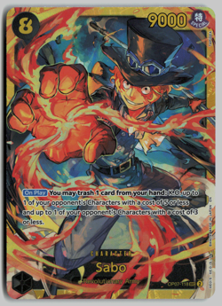 One Piece TCG - Sabo OP07-118 SEC PRB02 - English Reprint - Image 1