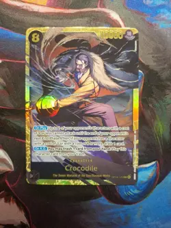 Crocodile -OP14-120 SEC One Piece TCG The Azure Sea's Seven Foil - Image 1