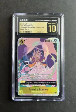 Jewelry Bonney OP13-108 SR ONE PIECE Tcg Card Game NM Yellow CGC Pristine 10 - Image 1