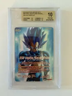 SSB Vegeta Saiyan Pride SLR Card Dragon Ball Super Masters History of Z BGS 10 - Image 1