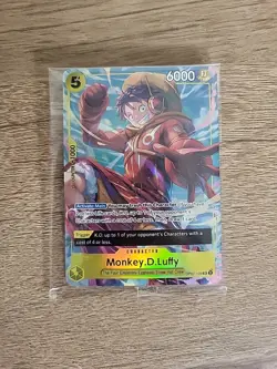 One Piece - Monkey D. Luffy - Alt Art Promo Card OP07-109 Sealed - Image 1