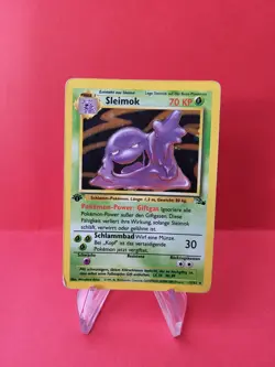 Pokemon Karte/card - Sleimok Muk 13/62 Fossil Holo 1. Edition Very Good - Image 1