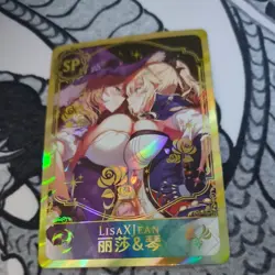 Lisa X Jean Genshin Impact SP Goddess Story Anime Waifu Card Girl Foil - Image 1