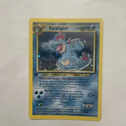 Feraligatr 1st Edition (5/111) EX, Neo Genesis Holo Rare Pokemon Card LP - Image 1