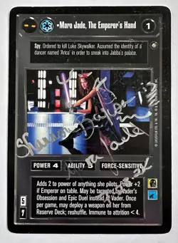 Star Wars CCG Oversized Mara Jade 'The Emperor's Hand' Autograph Promo Card - Image 1