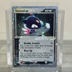 Sneasel ex 103/109 Ruby and Sapphire Ultra Rare Holo Pokemon Card MP - Image 1