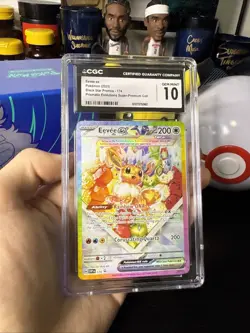 Pokemon Eevee EX 174 Prismatic Evolutions Black Star Promo Card CGC Gem Mint 10 - Image 2