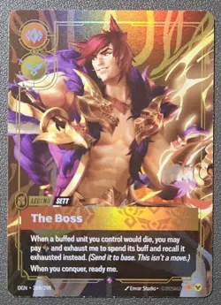 Riftbound League Of Legends Origins Foil Card OGN 269 The Boss - Image 1