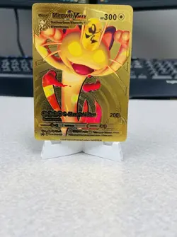 Meowth VMAX SWSH005 Black Star Promo Gold Foil Pokemon Card - Image 1