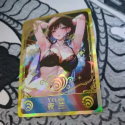 Yelan Genshin Impact UR Goddess Story Anime Waifu Card Girl Foil - Image 1
