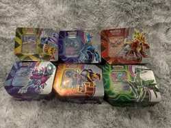 Pokemon Card TCG: Paradox Destinies Tins Set (6 Tins Total) - Factory Sealed - Image 1