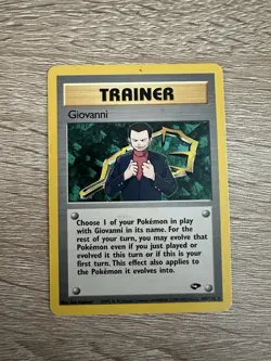 Pokemon Cards Giovanni Gym Challenge Non Holo Rare with bonus gift - Image 1