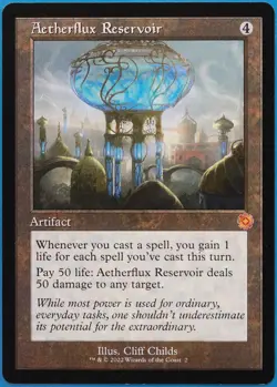 Aetherflux Reservoir The Brothers' War Retro Artifacts NM CARD (509719) ABUGames - Image 1