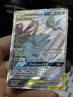 Celebi & Venusaur GX SM167 Black Star Promo 2019 Alt Art Pokemon Card TCG - Image 5