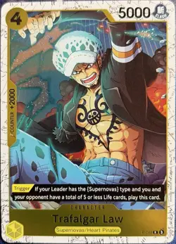 One Piece TCG Glitter Foil Promo Card P-088 Trafalgar Law - Image 1