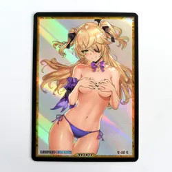 FISCHL Waifu Anime Card LIMITED 1/1 Custom TCG Holo Goddess Story ACG T13171 - Image 1