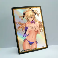 FISCHL Waifu Anime Card LIMITED 1/1 Custom TCG Holo Goddess Story ACG T13171 - Image 2