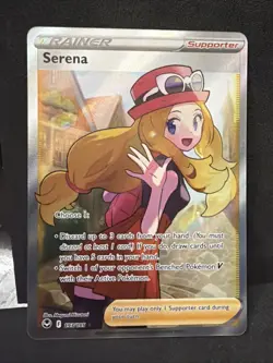 Pokemon Card Serena 193/195 Silver Tempest Full Art Trainer Ultra Rare NM - Image 1