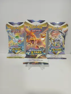 Pokemon TCG: Sword & Shield-Brilliant Stars Sleeved Booster Pack (10 Cards) 820650809972 - Image 1