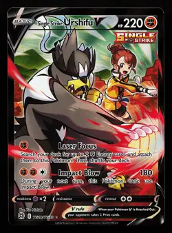 Single Strike Urshifu V TG18/TG30 Ultra Rare Brilliant Stars Pokemon Card - Image 1