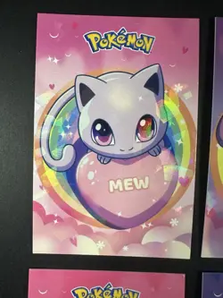 Pokemon Electric Pikachu Valentines Hearts Card Database Cracked Ice Holo X 8 - Image 2