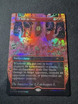 MTG Secret Lair Drop Series All Will Be One #1888 Rainbow Foil Promo LP/NM C - Image 1