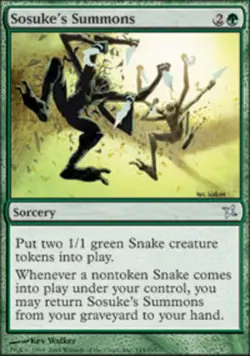 4x Sosuke's Summons Light Play, English Betrayers of Kamigawa MTG Magic - Image 1