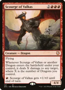 ~1x Scourge of Valkas x1 ~NM~ AFC Magic the Gathering MtG~ - Image 1