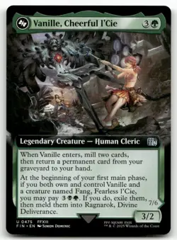Vanille, Cheerful l'Cie (Extended Art) #475 MTG Final Fantasy FIN NM X1 - Image 1