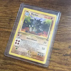 Pokemon TCG Rhydon Jungle 1st Edition Uncommon 45/64 SEE PHOTOS - Image 3