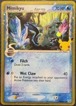 Pokemon TCG • Mimikyu (Delta Species) SWSH136 - Sword & Shield Promo • LP - Image 1