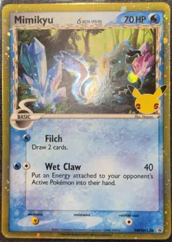 Pokemon TCG • Mimikyu (Delta Species) SWSH136 - Sword & Shield Promo • LP - Image 2