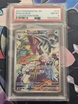 2023 Pokemon Paldea Evolved Baxcalibur #210 Illustration Rare PSA 9 MINT - Image 1