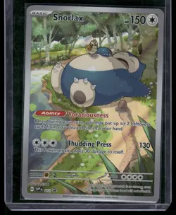 Pokemon Snorlax SVP 051 Scarlet & Violet 151 Holo Black Star Promo NM - Image 1