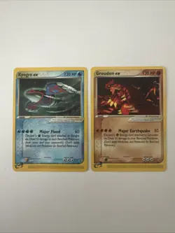 Kyogre & Groudon ex Nintendo Power Promo Nonholo NM/LP 001/002 Pokemon TCG - Image 1
