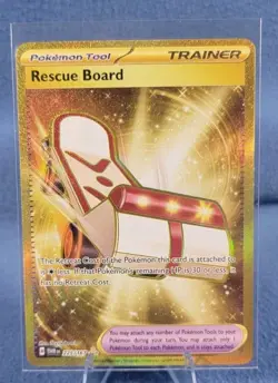 Rescue Board 225/167 NM Twilight Masquerade Holo Pokemon - Image 1