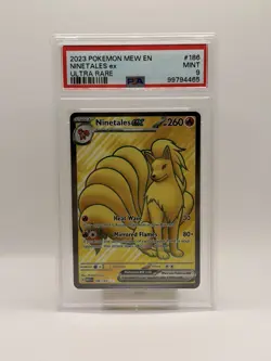 2023 POKEMON MEW EN-151 ULTRA RARE PSA MINT 9 - Image 1