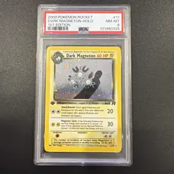 DARK MAGNETON - HOLO #11 PSA 8 • 2000 POKEMON ROCKET 1ST EDITION - Image 1