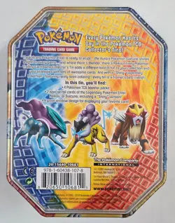 2010 POKEMON TCG ENTEI TIN FACTORY SEALED NEW (4 BOOSTERS, 1 PROMO) - Image 2