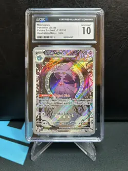 MISMAGIUS 2023 Pokemon Paldea Evolved Illustration Rare Holo 212/193 - CGC 10 - Image 1