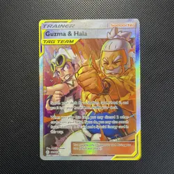 Guzma & Hala 229/236 Full Art - Cosmic Eclipse Sun & Moon - Pokemon TCG 2019 - Image 1
