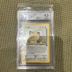 2000 Pokemon Promo Meowth Holo Game Boy Black Star #10 BGS 4.5 - Image 1