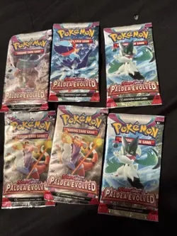 Pokemon Paldea Evolved Lot of 6 Packs Factory Sealed - Image 2