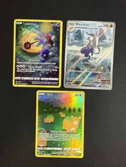 Lunatone / Mienshao / Ditto - Lot of 3 - NM - Pokemon TCG Illustration Rare - Image 1