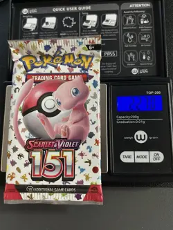 Heavy 22.70g Pokemon 151 Booster Pack 🔥🔥 Weighed Factory Sealed New SEALED - Image 1